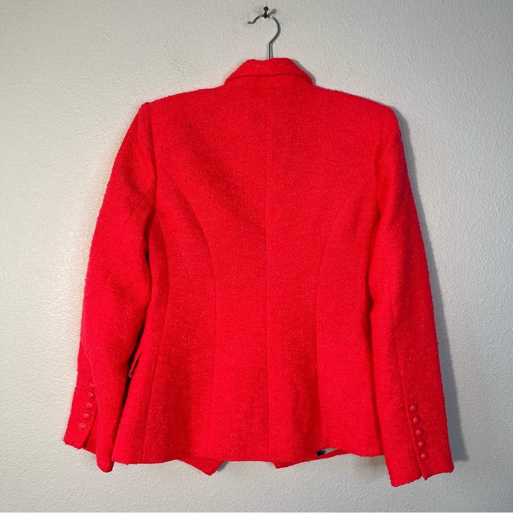 L’agence Kenzie Double Breasted Blazer in Diva Pink Size 4 Office Workwear NEW - Picture 8 of 11